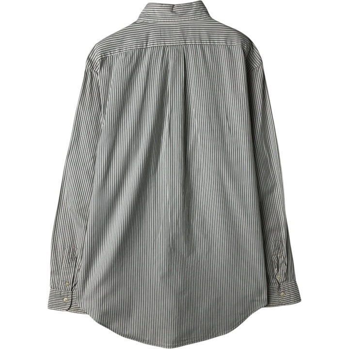 Ralph Lauren CLASSIC FIT Long-Sleeve Button-Down Striped Shirt, Men's Size S (approx.) cotton white type Vintage Second Hand