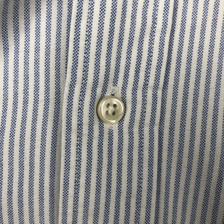 Ralph Lauren BLAKE long sleeve button-down striped shirt, men's size XL cotton blue type Vintage Second Hand