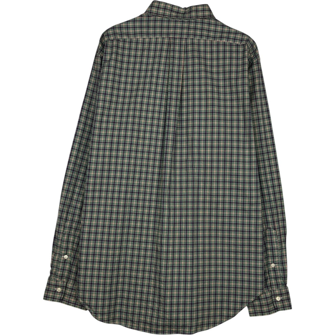 Ralph Lauren Classic Fit Long Sleeve Button Down Check Shirt Men's Size L cotton purple type Vintage Second Hand