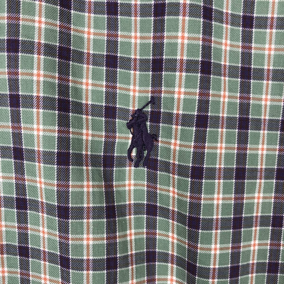 Ralph Lauren Classic Fit Long Sleeve Button Down Check Shirt Men's Size L cotton purple type Vintage Second Hand
