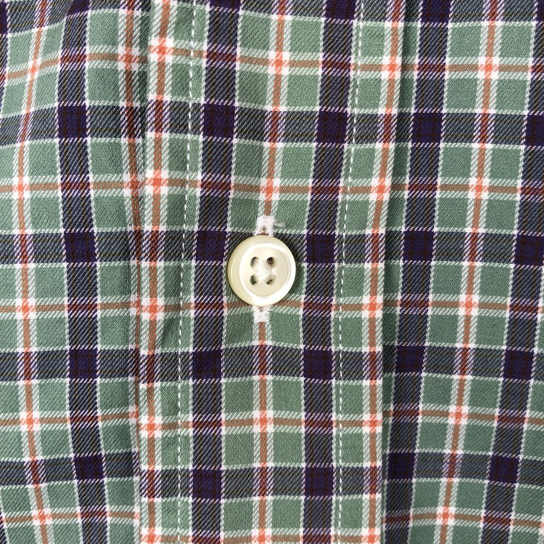Ralph Lauren Classic Fit Long Sleeve Button Down Check Shirt Men's Size L cotton purple type Vintage Second Hand