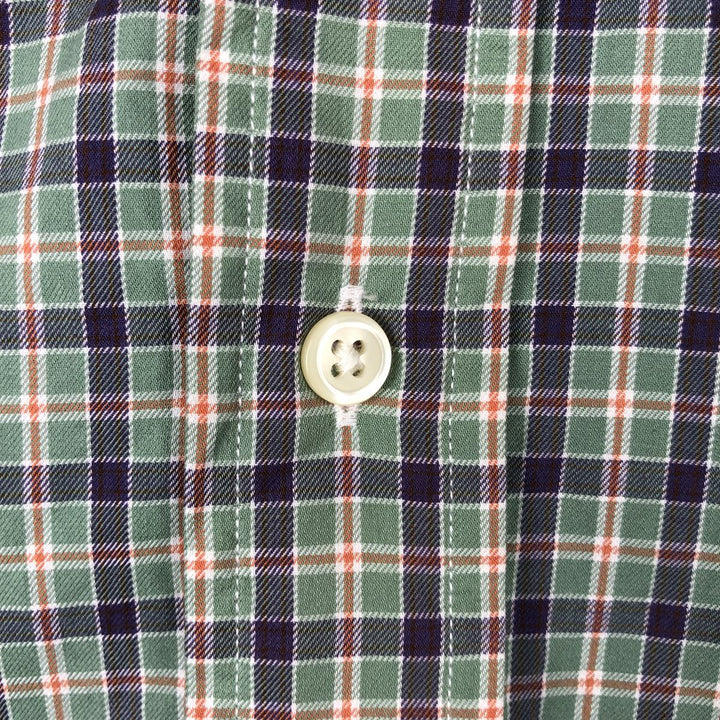 Ralph Lauren Classic Fit Long Sleeve Button Down Check Shirt Men's Size L cotton purple type Vintage Second Hand