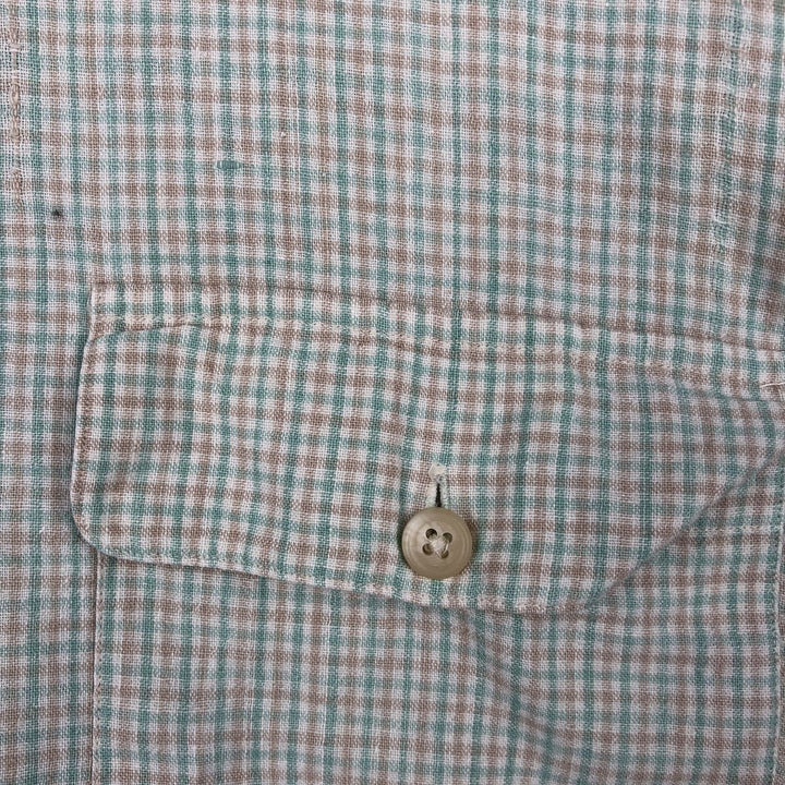 Ralph Lauren POLO by Ralph Lauren long sleeve cotton check shirt, men's XL size cotton white type Vintage Second Hand