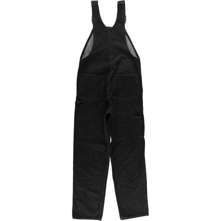 Osh Kosh pre-dyed black denim overalls, men's size W34 (approx.) cotton black type Vintage Second Hand