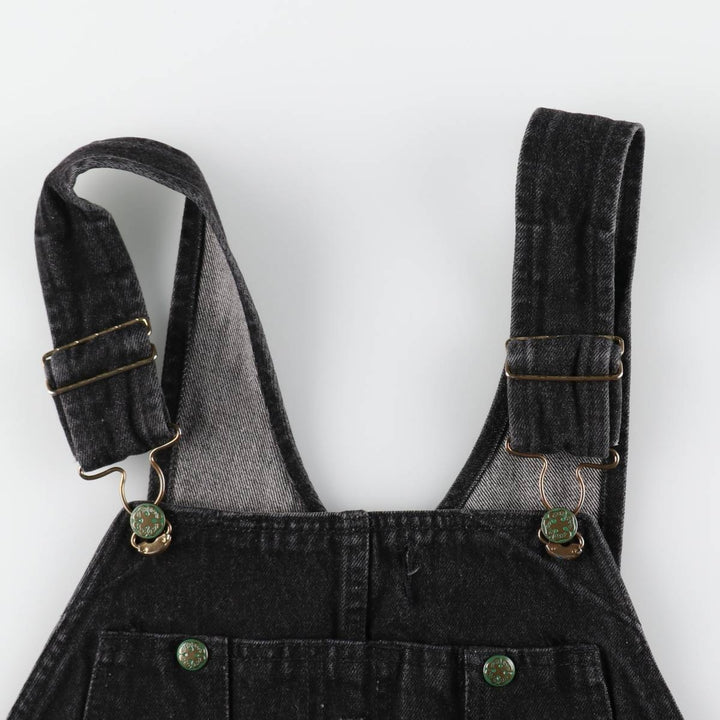 Osh Kosh pre-dyed black denim overalls, men's size W34 (approx.) cotton black type Vintage Second Hand