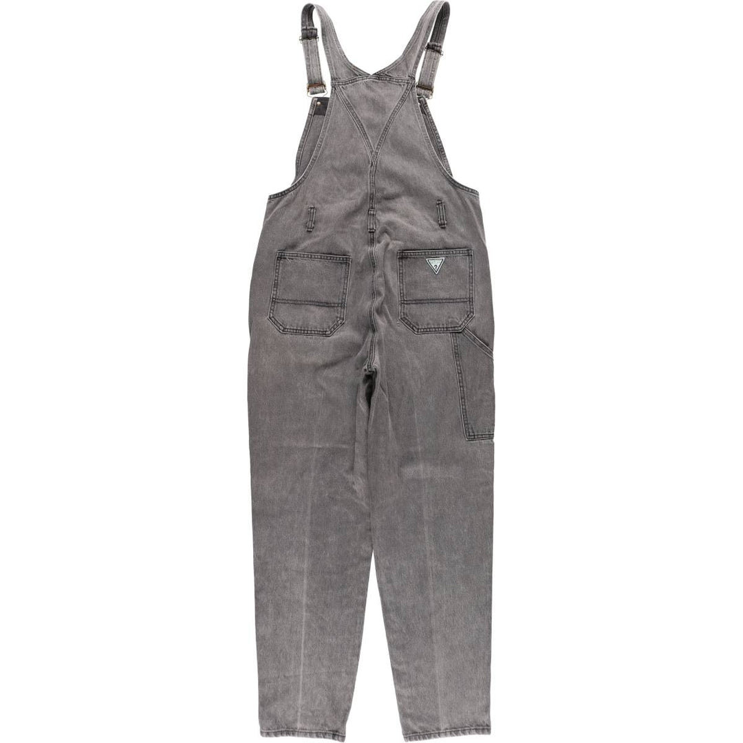 90'S Guess by Georges Marciano denim overalls, made in the USA, men's size W30 equivalent, vintage. cotton black type Vintage Second Hand