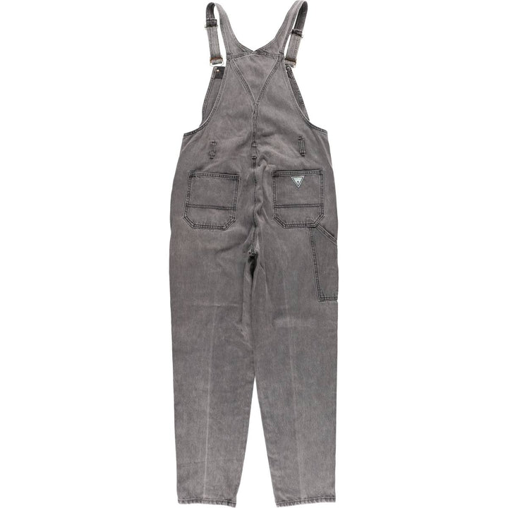 90'S Guess by Georges Marciano denim overalls, made in the USA, men's size W30 equivalent, vintage. cotton black type Vintage Second Hand