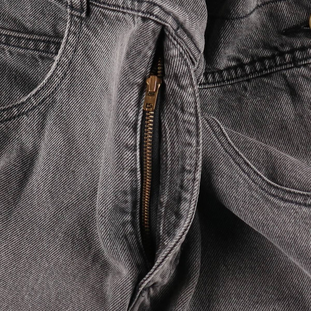 90'S Guess by Georges Marciano denim overalls, made in the USA, men's size W30 equivalent, vintage. cotton black type Vintage Second Hand