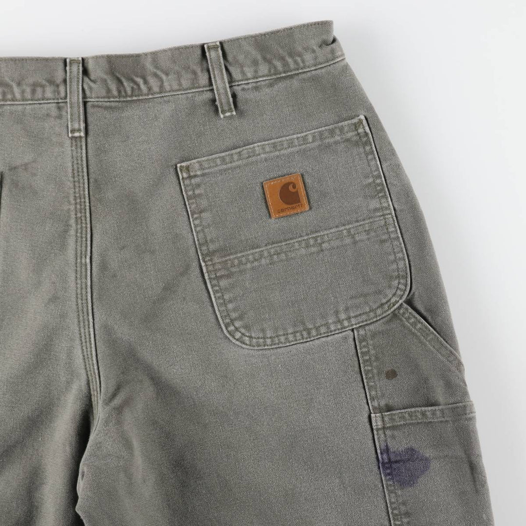 Carhartt Duck Painter Pants, Men's, W37 equivalent cotton Khaki type Vintage Second Hand