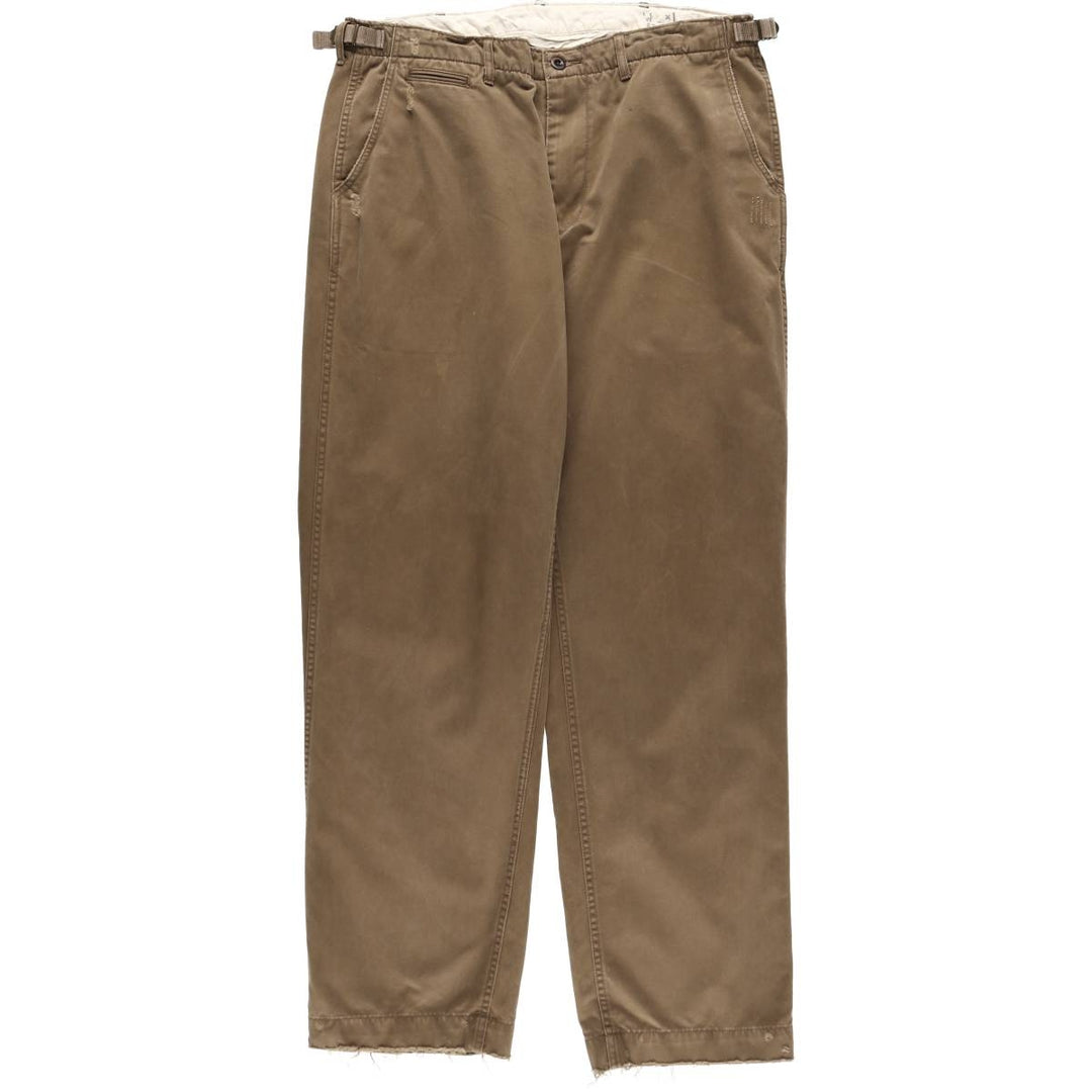 Ralph Lauren POLO by Ralph Lauren military chinos, men's size W37 (approx.) cotton brown type Vintage Second Hand