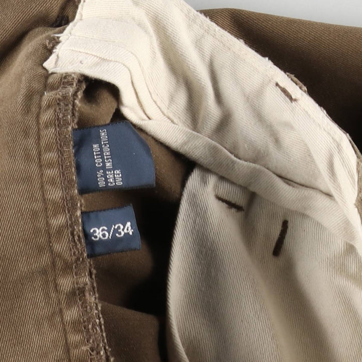 Ralph Lauren POLO by Ralph Lauren military chinos, men's size W37 (approx.) cotton brown type Vintage Second Hand