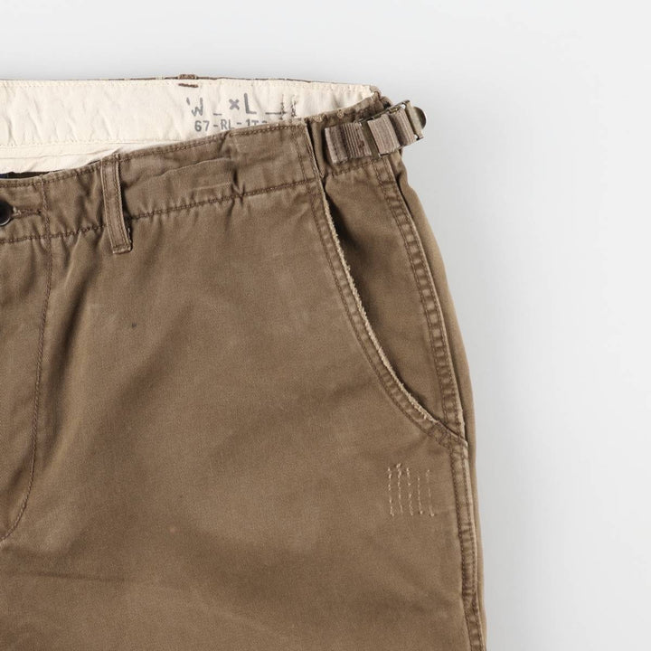 Ralph Lauren POLO by Ralph Lauren military chinos, men's size W37 (approx.) cotton brown type Vintage Second Hand