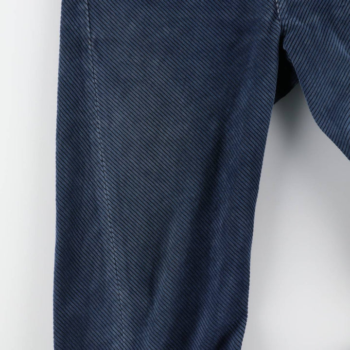 Levi's ENGINEERED Euro Model Wide-Wale Corduroy Pants, Men's Size W33 (approx.) polyester navy blue type Vintage Second Hand