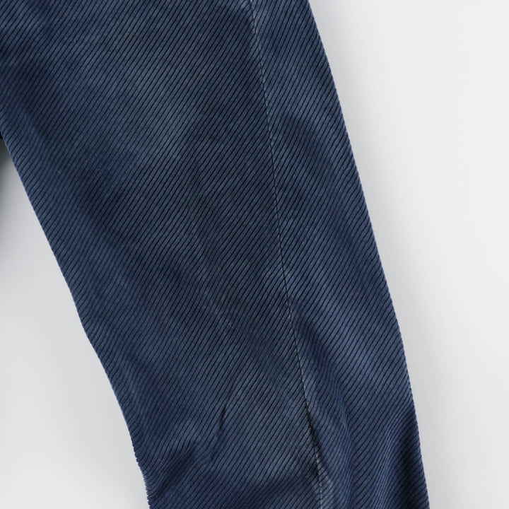 Levi's ENGINEERED Euro Model Wide-Wale Corduroy Pants, Men's Size W33 (approx.) polyester navy blue type Vintage Second Hand