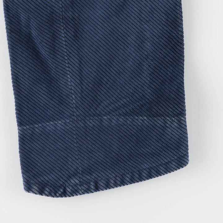 Levi's ENGINEERED Euro Model Wide-Wale Corduroy Pants, Men's Size W33 (approx.) polyester navy blue type Vintage Second Hand
