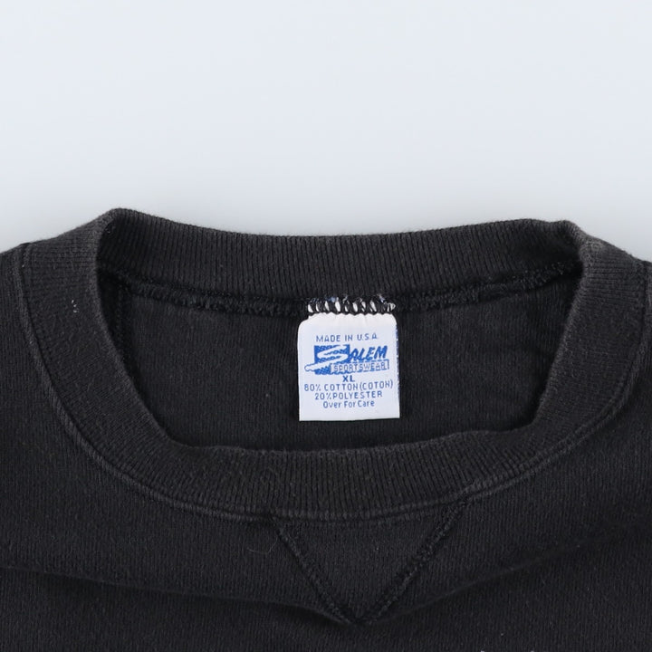 Vintage 90'S SALEM NFL Carolina Panthers Print Sweatshirt, Made in USA, Men's Size XL cotton black type Vintage Second Hand