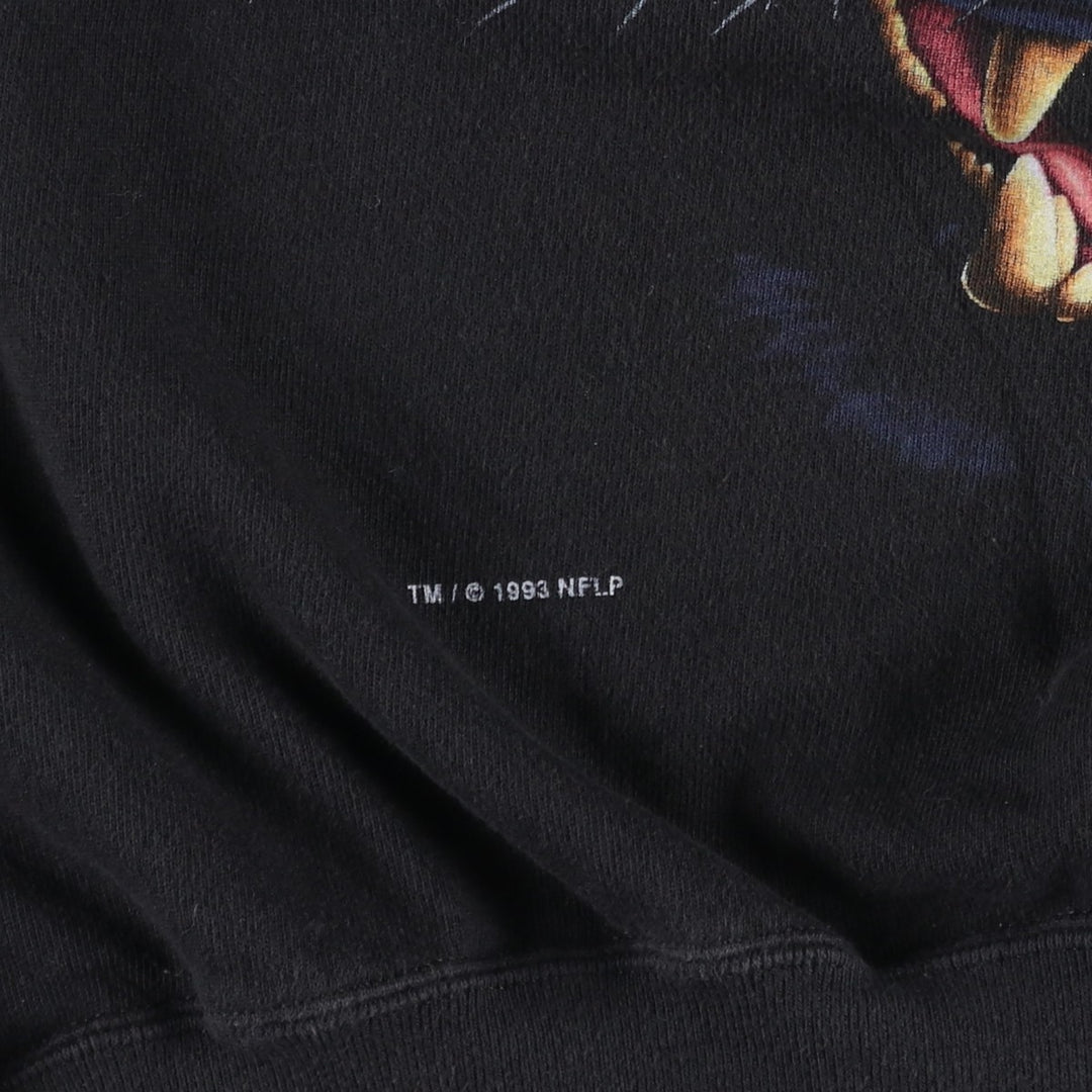 Vintage 90'S SALEM NFL Carolina Panthers Print Sweatshirt, Made in USA, Men's Size XL cotton black type Vintage Second Hand
