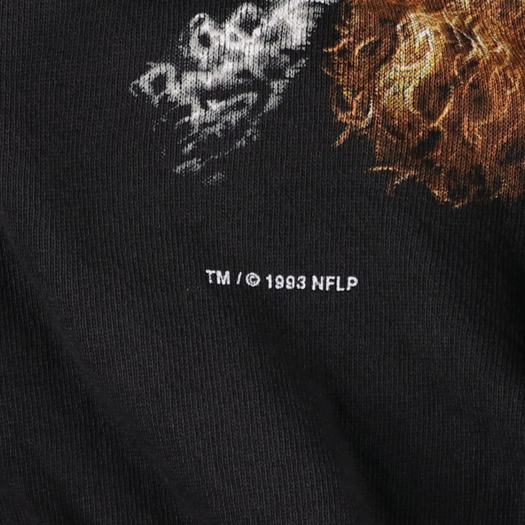 90'S SALEM NFL Minnesota Vikings Print Sweatshirt, Men's Size XL (Equivalent), Vintage cotton black type Vintage Second Hand