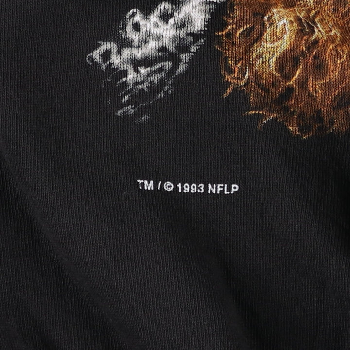 90'S SALEM NFL Minnesota Vikings Print Sweatshirt, Men's Size XL (Equivalent), Vintage cotton black type Vintage Second Hand