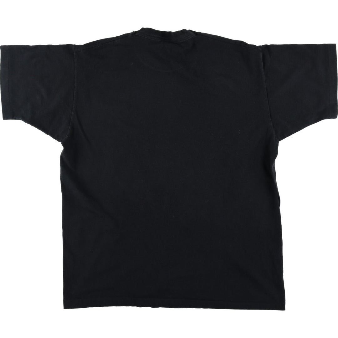 90'S Fruit of the Loom Message Print T-Shirt Made in USA Men's XL Vintage cotton black type Vintage Second Hand