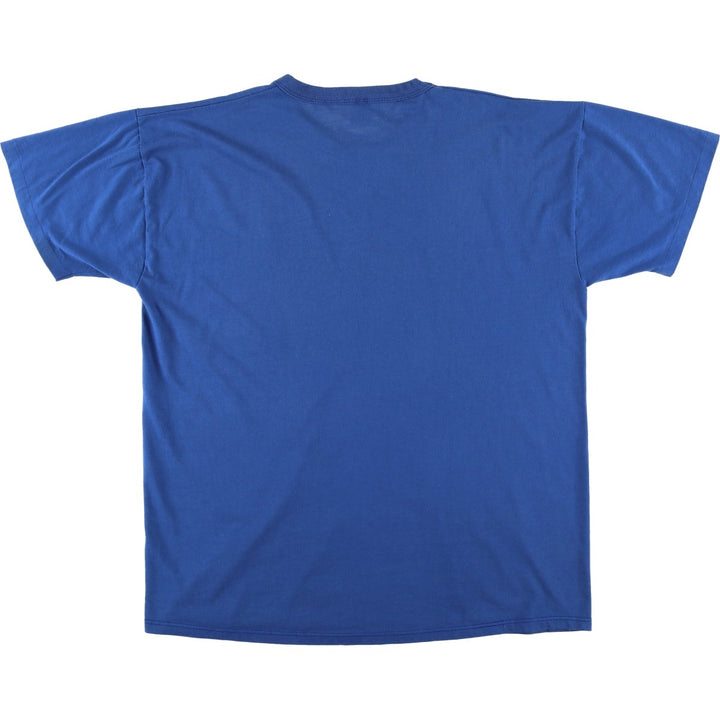 90'S Russell NUBLEND Logo Print T-Shirt, Made in USA, Men's XL (approx.), Vintage cotton blue type Vintage Second Hand