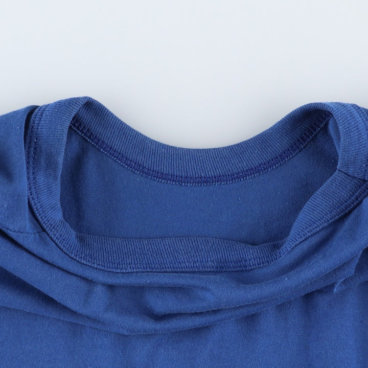 90'S Russell NUBLEND Logo Print T-Shirt, Made in USA, Men's XL (approx.), Vintage cotton blue type Vintage Second Hand