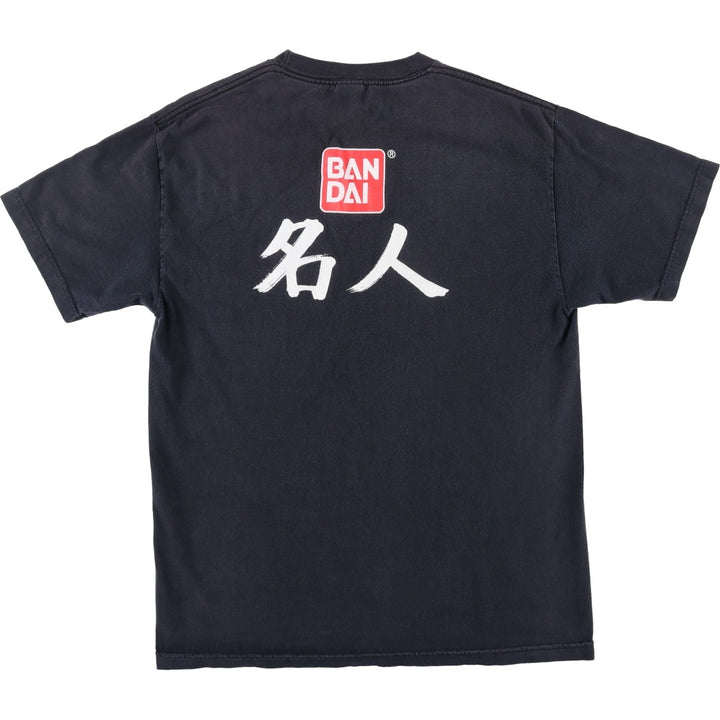 2000s-era ALSTYLE BANDAI advertising T-shirt, men's size L equivalent. cotton black type Vintage Second Hand