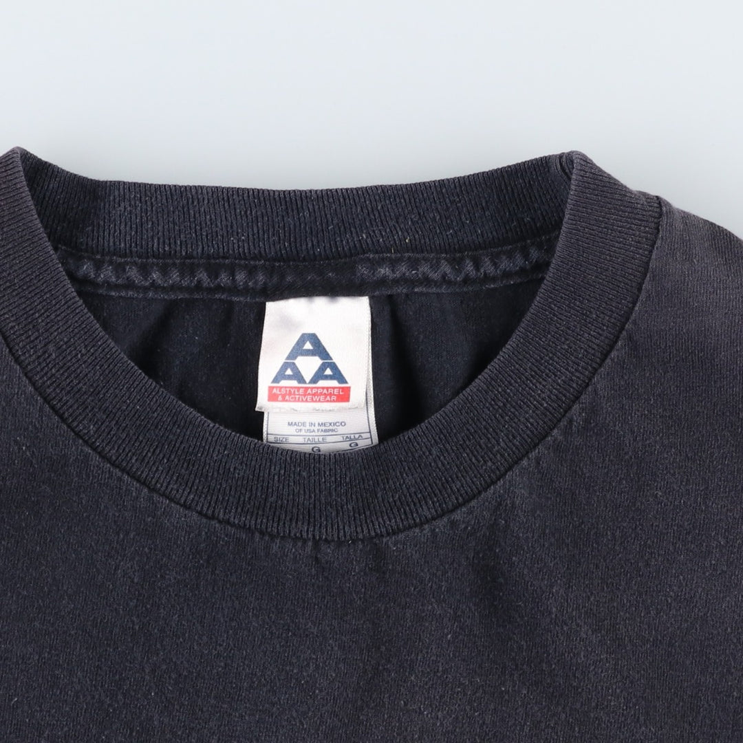 2000s-era ALSTYLE BANDAI advertising T-shirt, men's size L equivalent. cotton black type Vintage Second Hand
