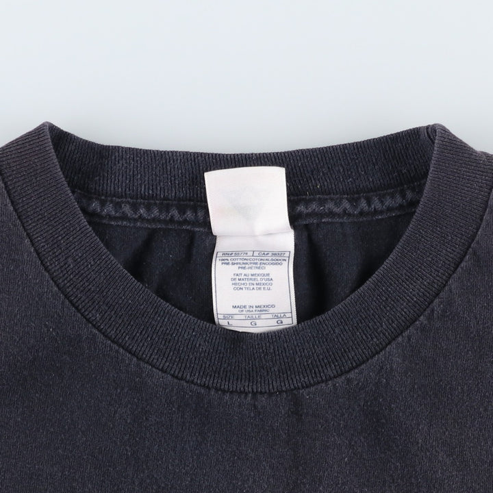2000s-era ALSTYLE BANDAI advertising T-shirt, men's size L equivalent. cotton black type Vintage Second Hand