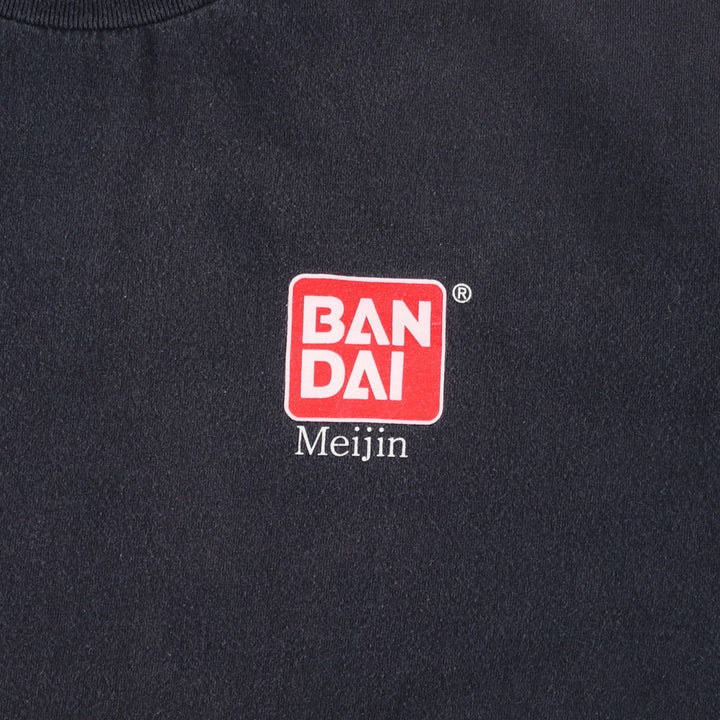 2000s-era ALSTYLE BANDAI advertising T-shirt, men's size L equivalent. cotton black type Vintage Second Hand