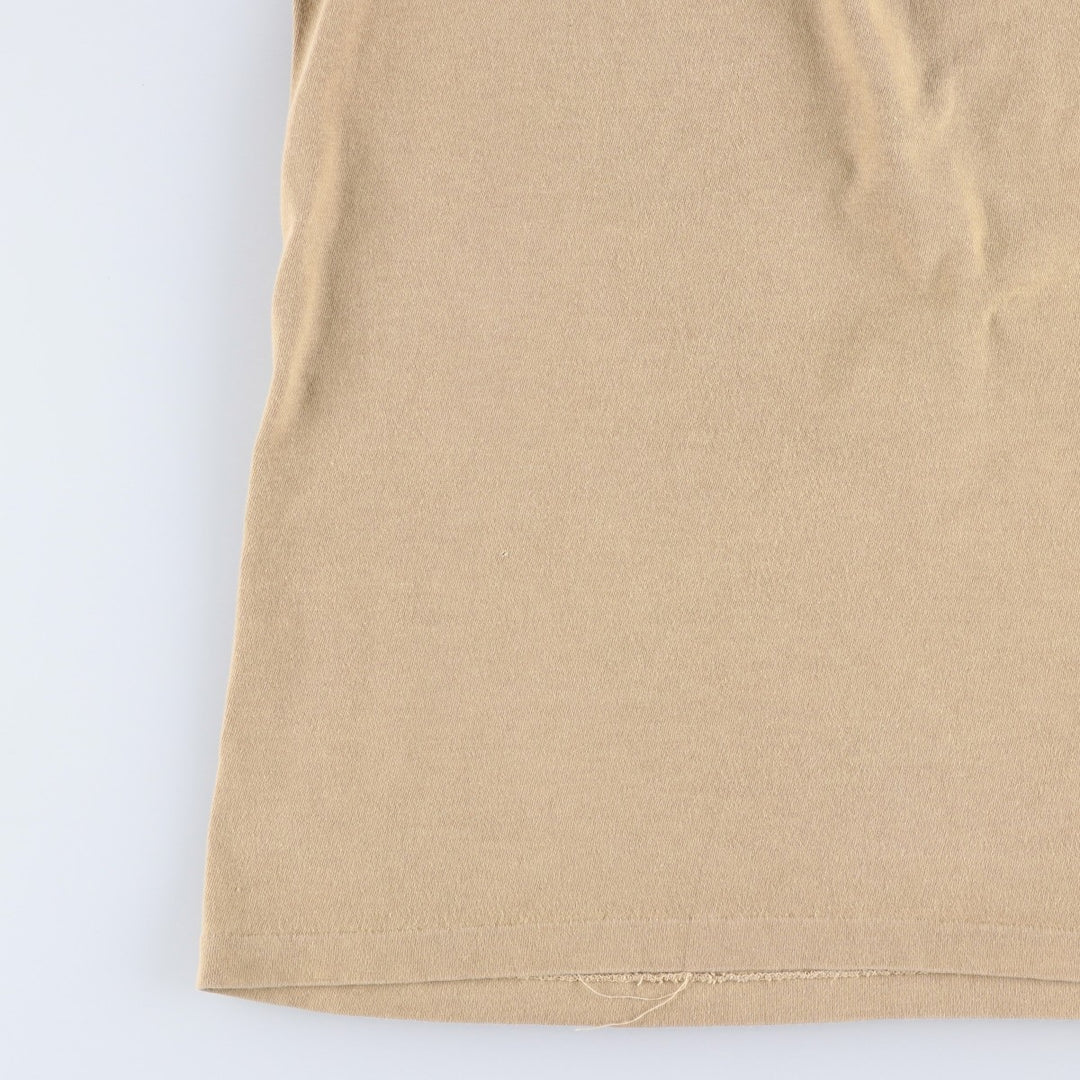 90'S GAP Old Gap Short Sleeve Printed T-Shirt Made in USA Men's L Size Vintage cotton Beige type Vintage Second Hand