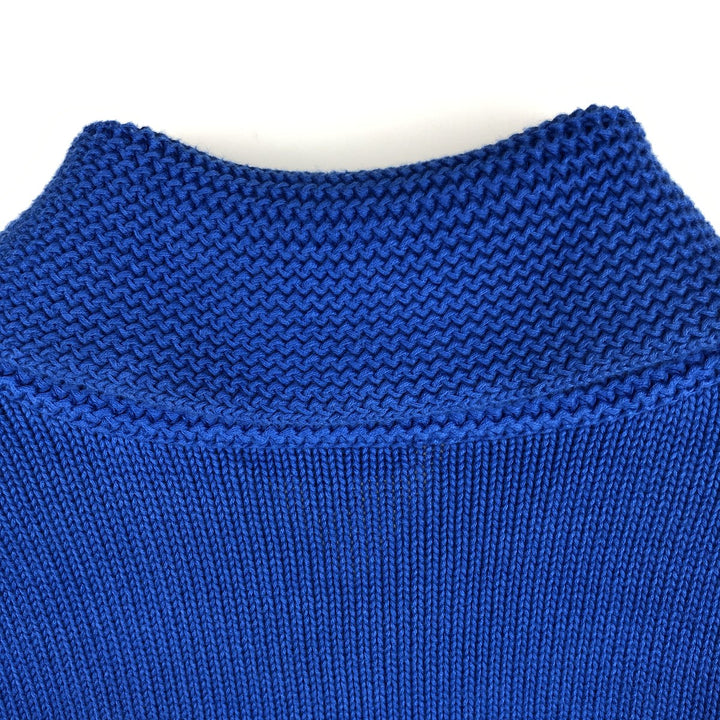 Ralph Lauren Shawl Collar Cotton Knit Sweater, Women's Size XL (approx.) cotton blue type Vintage Second Hand