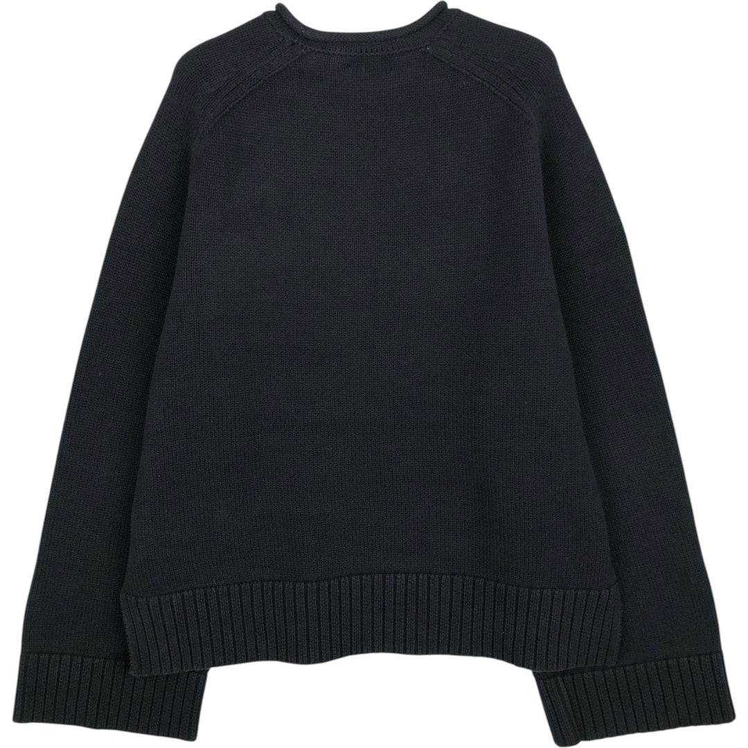 Ralph Lauren POLO RALPH LAUREN Roll Neck Cotton Knit Sweater, Women's Size M (approx.) cotton black type Vintage Second Hand