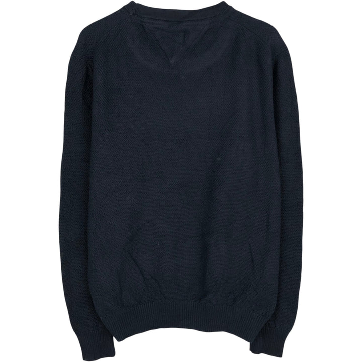 Tommy Hilfiger Cotton Knit Sweater, Women's Size M cotton navy blue type Vintage Second Hand
