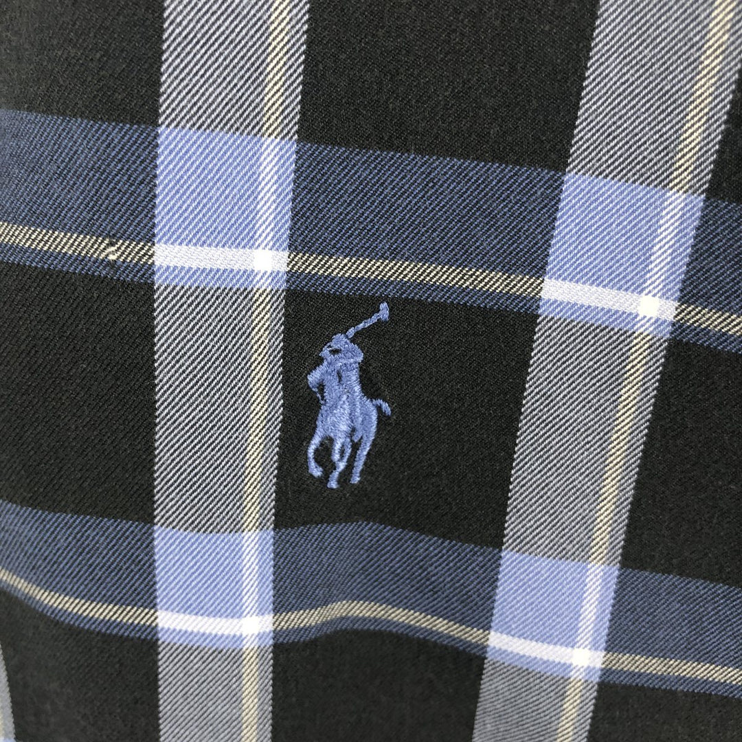 Ralph Lauren RALPH LAUREN GOLF TILDEN long sleeve button down shirt men's size L cotton black type Vintage Second Hand