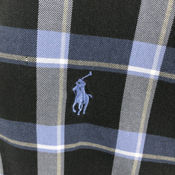Ralph Lauren RALPH LAUREN GOLF TILDEN long sleeve button down shirt men's size L cotton black type Vintage Second Hand