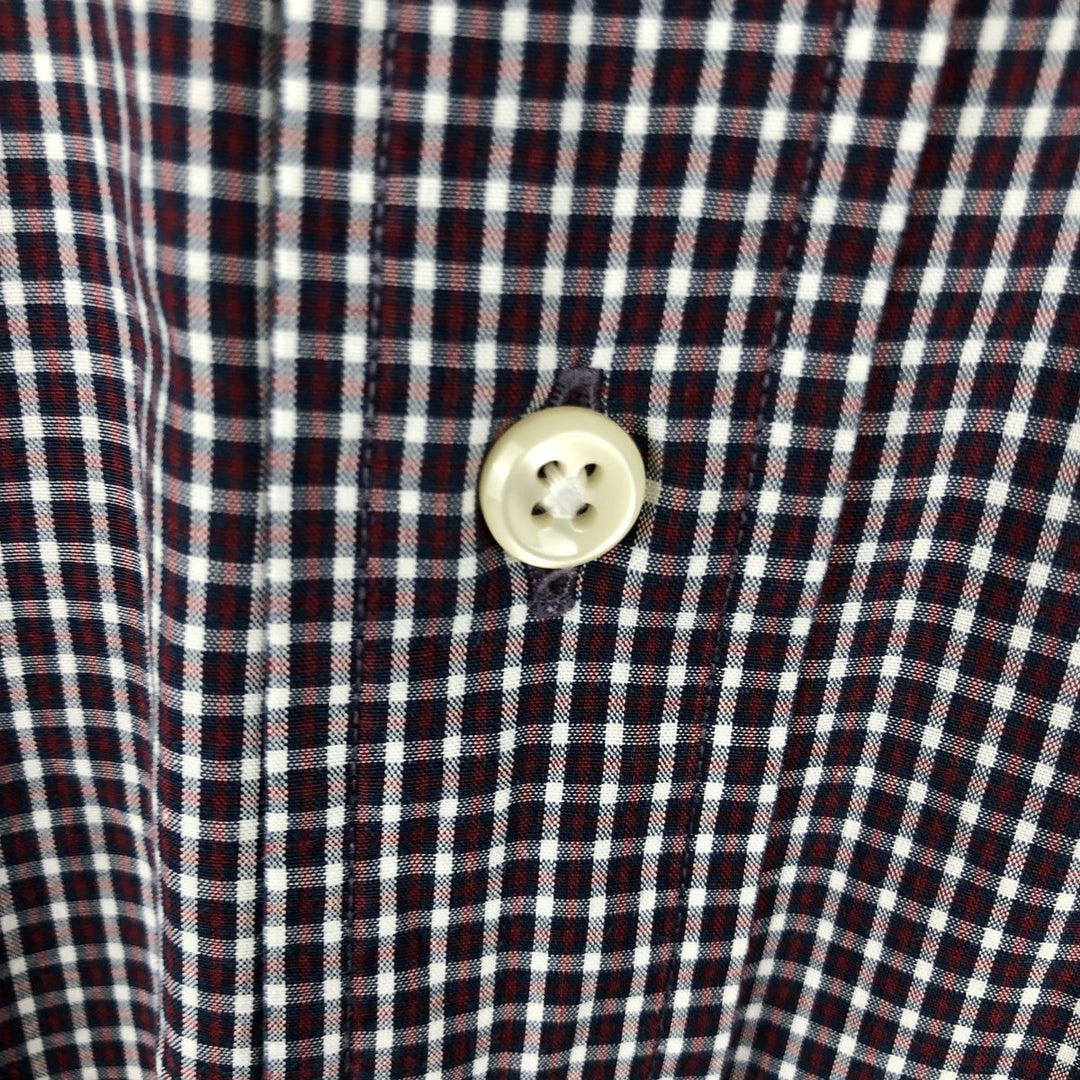 Ralph Lauren BLAKE long sleeve button down check shirt, men's XL size cotton red type Vintage Second Hand