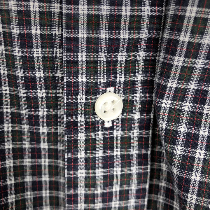 Ralph Lauren Classic Fit Long Sleeve Button Down Check Shirt Men's XL cotton black type Vintage Second Hand