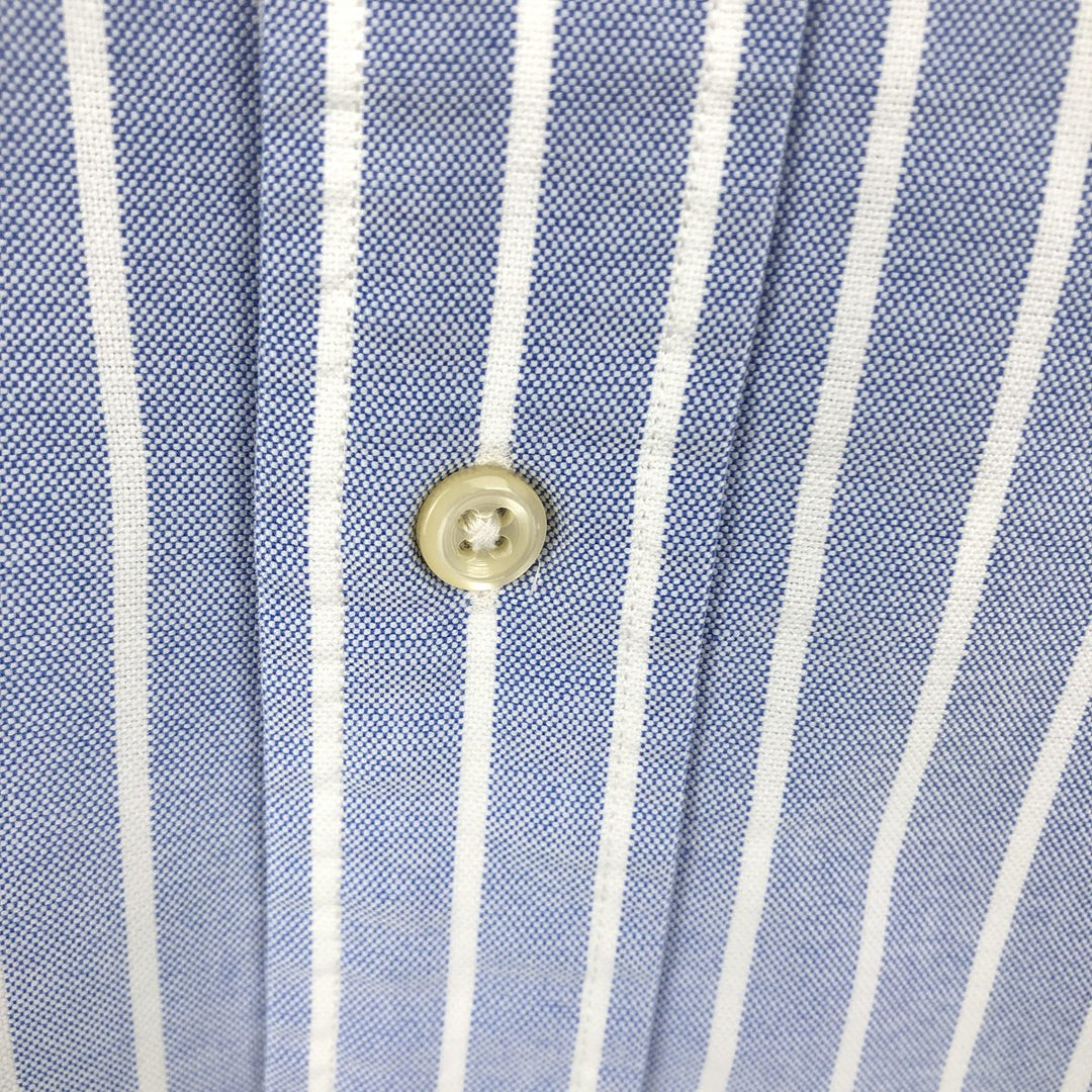 Ralph Lauren Classic Fit Long Sleeve Button Down Striped Shirt, Men's Size L cotton black type Vintage Second Hand
