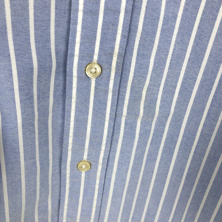 Ralph Lauren Classic Fit Long Sleeve Button Down Striped Shirt, Men's Size L cotton black type Vintage Second Hand