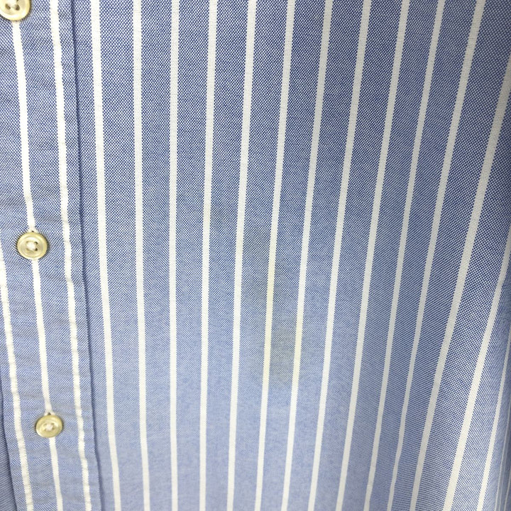 Ralph Lauren Classic Fit Long Sleeve Button Down Striped Shirt, Men's Size L cotton black type Vintage Second Hand