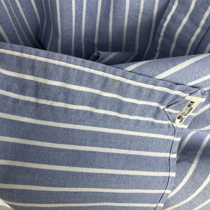 Ralph Lauren Classic Fit Long Sleeve Button Down Striped Shirt, Men's Size L cotton black type Vintage Second Hand