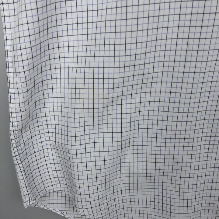 Ralph Lauren YARMOUTH Long Sleeve Button-Down Check Shirt, Men's Size L cotton white type Vintage Second Hand