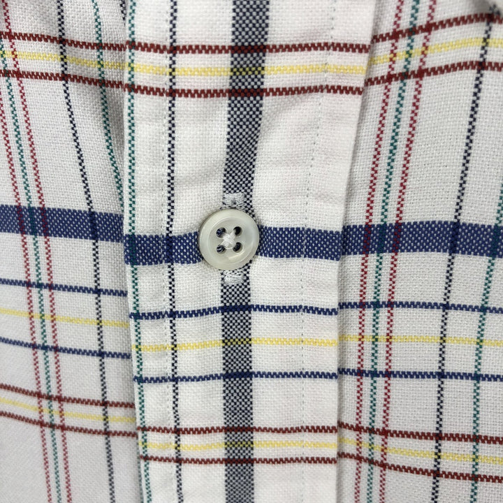 Ralph Lauren long sleeve button down check shirt, men's XL size cotton white type Vintage Second Hand