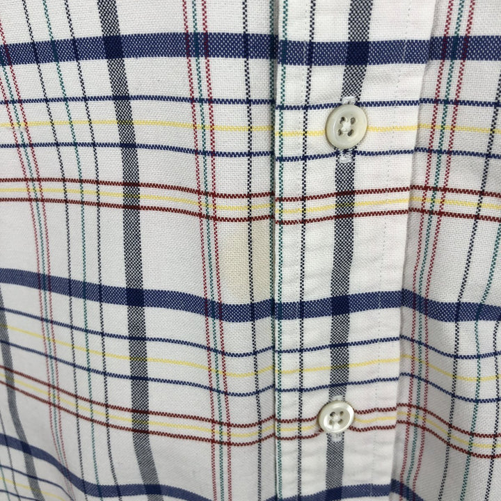 Ralph Lauren long sleeve button down check shirt, men's XL size cotton white type Vintage Second Hand