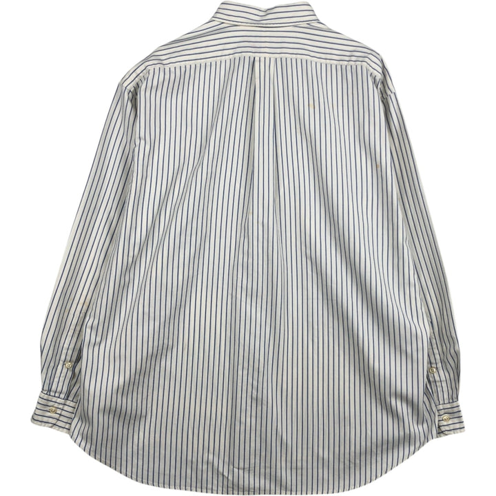 Ralph Lauren BLAKE long sleeve button-down striped shirt, men's size XL cotton white type Vintage Second Hand