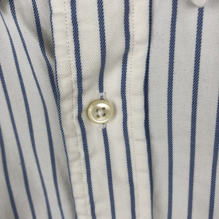 Ralph Lauren BLAKE long sleeve button-down striped shirt, men's size XL cotton white type Vintage Second Hand