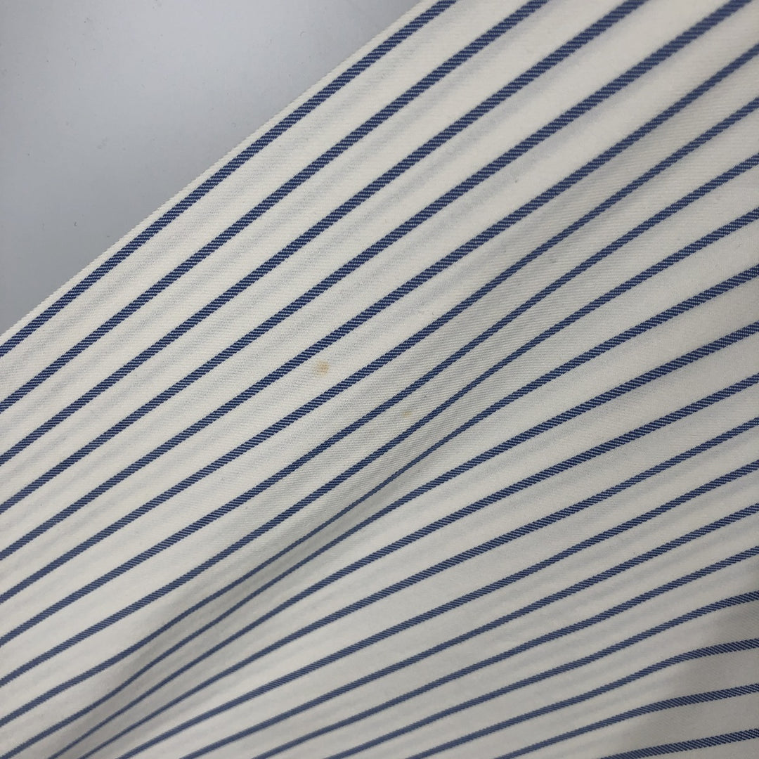 Ralph Lauren BLAKE long sleeve button-down striped shirt, men's size XL cotton white type Vintage Second Hand