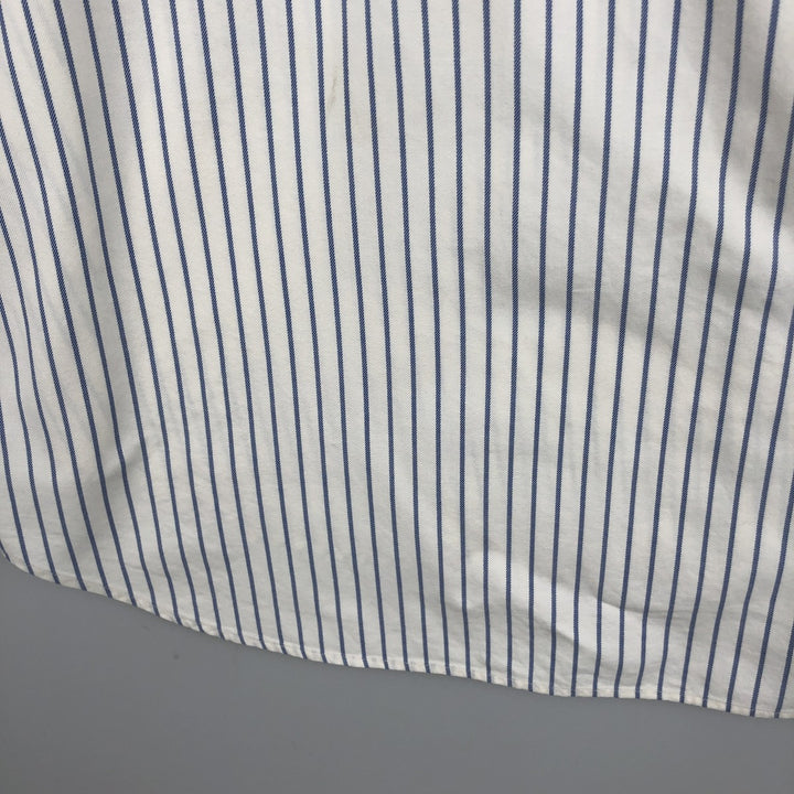 Ralph Lauren BLAKE long sleeve button-down striped shirt, men's size XL cotton white type Vintage Second Hand