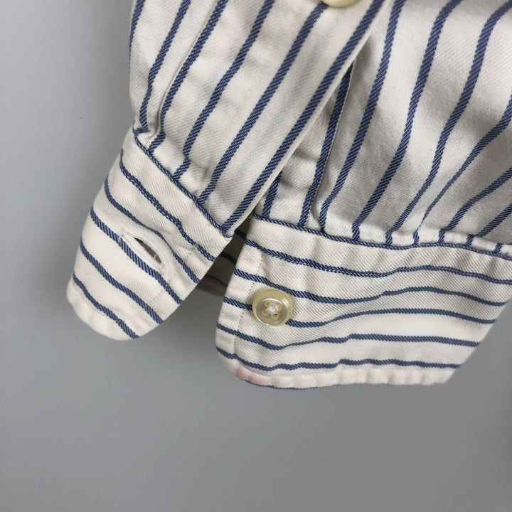 Ralph Lauren BLAKE long sleeve button-down striped shirt, men's size XL cotton white type Vintage Second Hand
